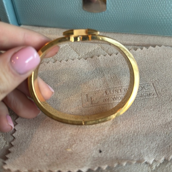 Classic Hermes H bracelet in orange - Picture 2 of 3